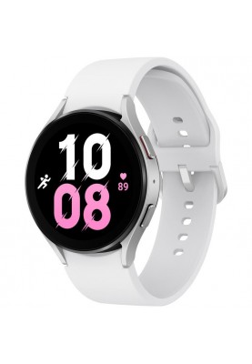 Смарт-годинник Samsung Galaxy Watch5 44mm LTE Silver with White Sport Band (SM-R915NZSA)