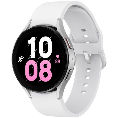 Смарт-годинник Samsung Galaxy Watch5 44mm LTE Silver with White Sport Band (SM-R915NZSA)