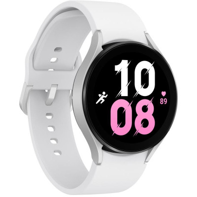 Смарт-годинник Samsung Galaxy Watch5 44mm LTE Silver with White Sport Band (SM-R915NZSA)