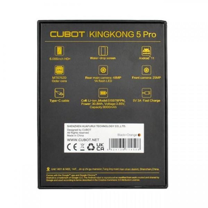 Смартфон Cubot KingKong 6 4/64Gb Black