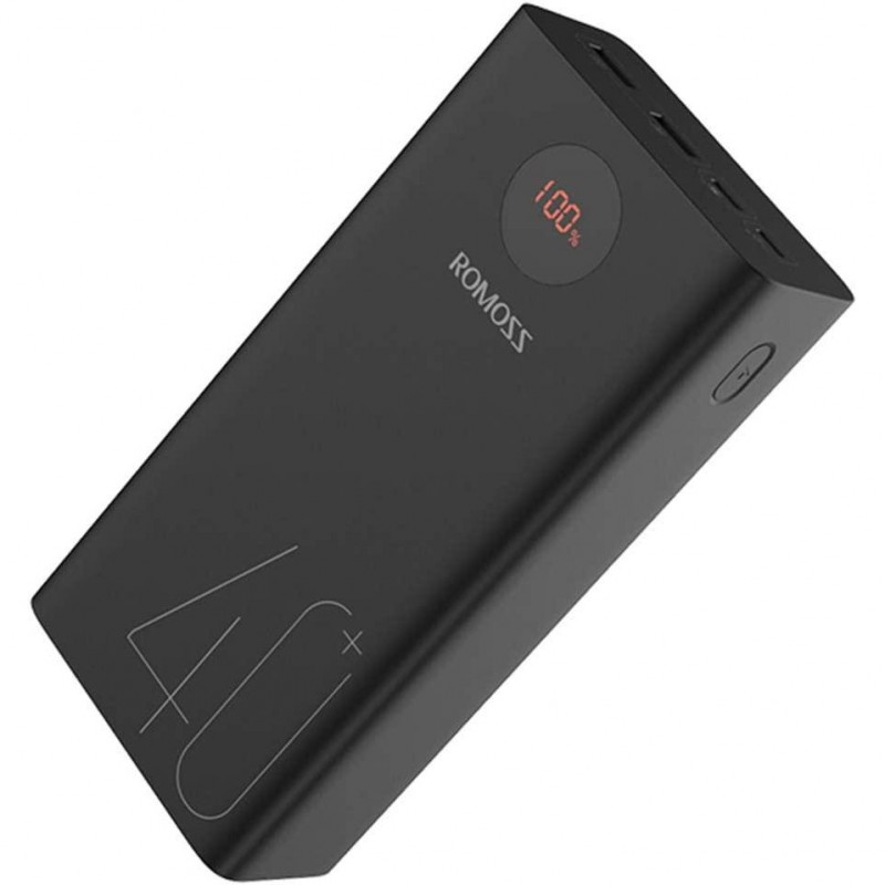 Зовнішній акумулятор (павербанк) Romoss PEA40 22.5W 40000mAh Black (PEA40-112-2135)