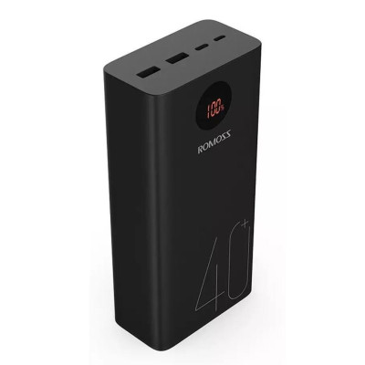 Зовнішній акумулятор (павербанк) Romoss PEA40 22.5W 40000mAh Black (PEA40-112-2135)