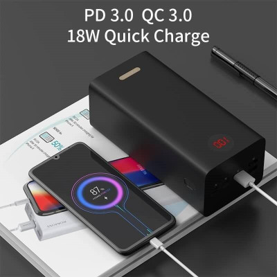 Зовнішній акумулятор (павербанк) Romoss PEA60 60000mAh Black