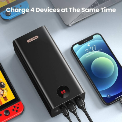 Зовнішній акумулятор (павербанк) Romoss PEA60 60000mAh Black