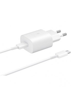 Зарядний пристрій Samsung 25W PD Wall Charger White (EP-TA800XWEGRU)