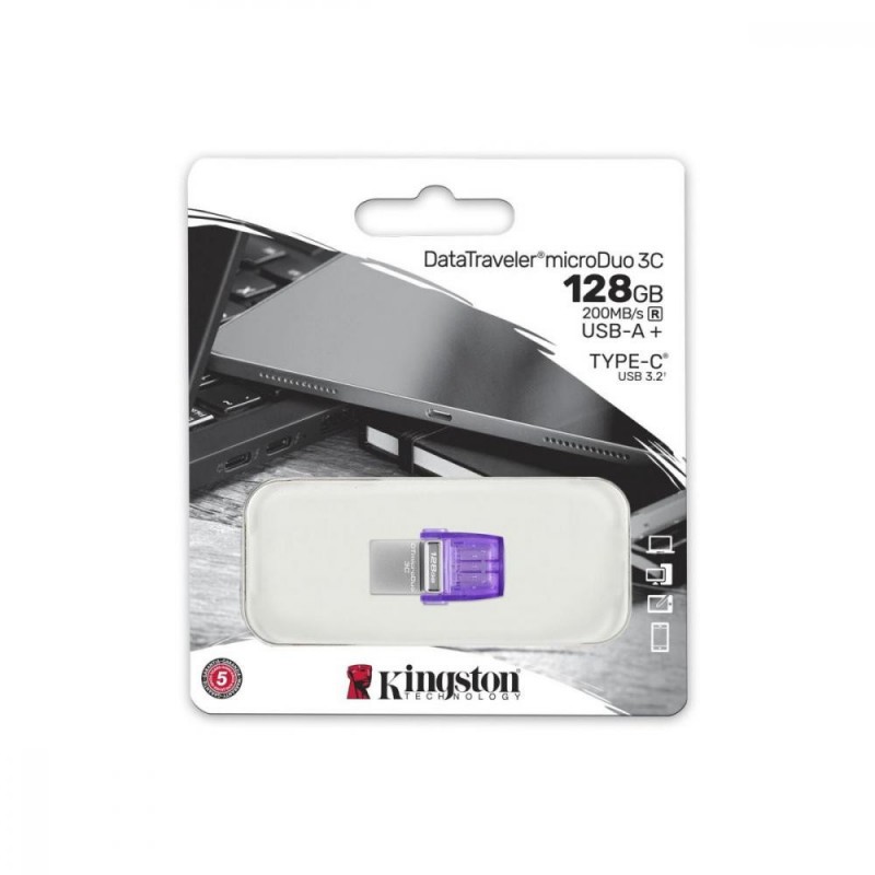 Флешка Kingston 128 GB DataTraveler microDuo 3C (DTDUO3CG3/128GB)