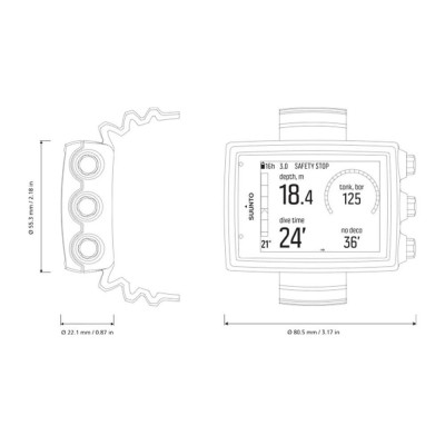 Комп'ютер для дайвінгу Suunto EON Core Dive Computer, Black (SS022740000)