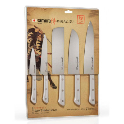 Набір ножів із 5 предметів Samura Harakiri SHR-0250W