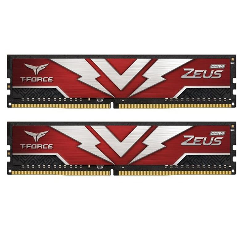 Пам'ять для настільних комп'ютерів TEAM 16 GB (2x8GB) DDR4 3000 MHz T-Force Zeus Red (TTZD416G3000HC16CDC01)
