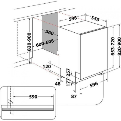 Посудомийна машина Whirlpool WIP4O41PLEG