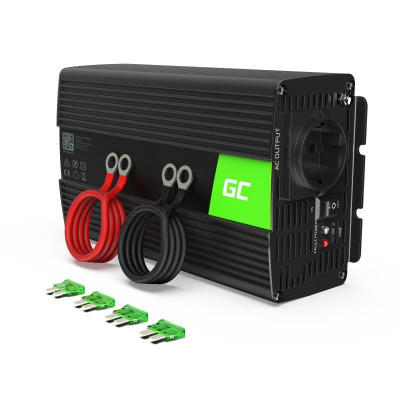 Перетворювач (інвертор) DC-AC Green Cell INV09 12/220В 1000/2000W