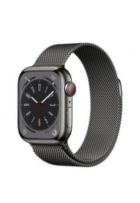 Смарт-годинник Apple Watch Series 8 GPS + Cellular 41mm Graphite S. Steel Case w. Milanese Loop Graphite (MNJL3/MNJM3)