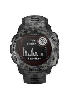 Смарт-годинник Garmin Instinct Solar Graphite Camo (010-02293-05/010-02293-15)