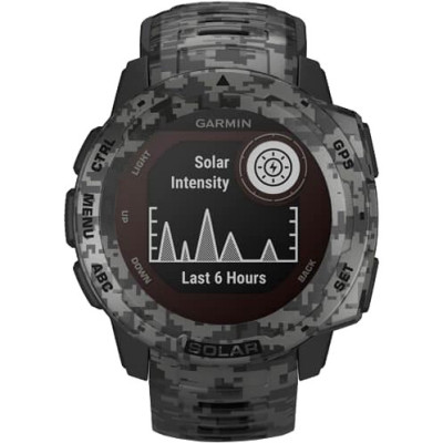 Смарт-годинник Garmin Instinct Solar Graphite Camo (010-02293-05/010-02293-15)