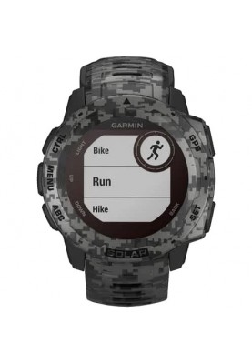 Смарт-годинник Garmin Instinct Solar Graphite Camo (010-02293-05/010-02293-15)