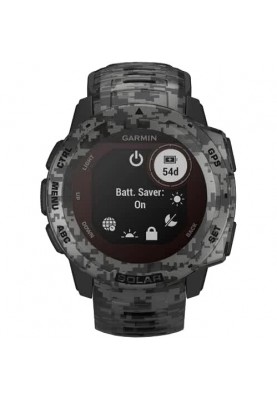 Смарт-годинник Garmin Instinct Solar Graphite Camo (010-02293-05/010-02293-15)