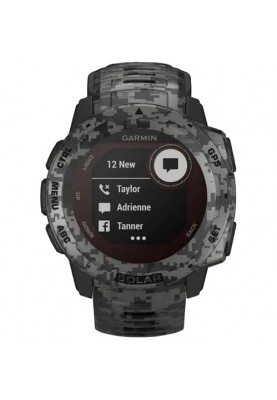 Смарт-годинник Garmin Instinct Solar Graphite Camo (010-02293-05/010-02293-15)