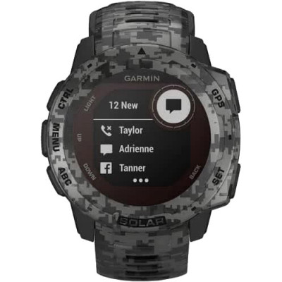 Смарт-годинник Garmin Instinct Solar Graphite Camo (010-02293-05/010-02293-15)