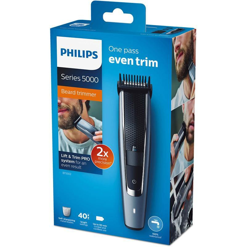 Тример для бороди та вусів Philips Beardtrimmer series 5000 BT5502/15
