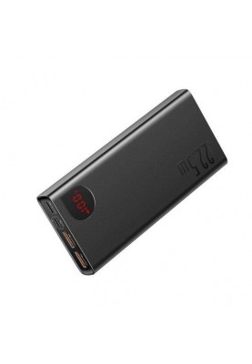 Зовнішній акумулятор (павербанк) Baseus Adaman Metal Digital 20000mAh 22.5W 2021 Editon Black (PPAD000101, PPADM20S)