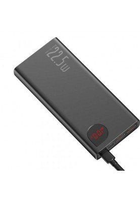 Зовнішній акумулятор (павербанк) Baseus Adaman Metal Digital 20000mAh 22.5W 2021 Editon Black (PPAD000101, PPADM20S)