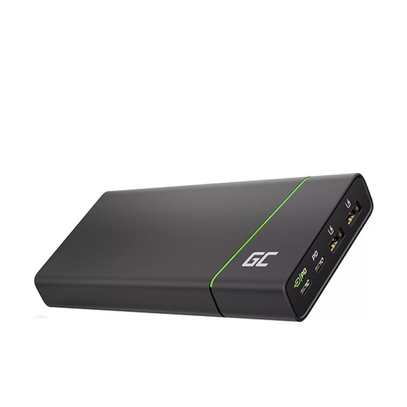 Зовнішній акумулятор (павербанк) Green Cell GC PowerPlay Ultra 26800 мАг 128 W Black (PBGC04)