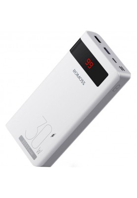 Зовнішній акумулятор (павербанк) Romoss Sense 8PS Pro 30W 30000mAh White (PHP30-892-1133H)