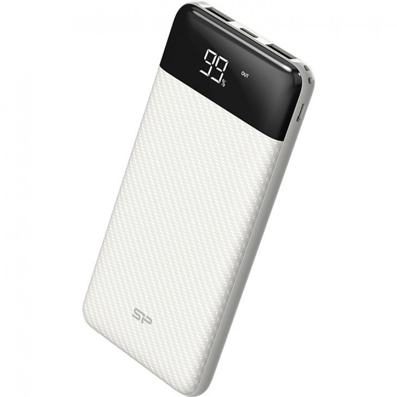 Зовнішній акумулятор (павербанк) Silicon Power GP28 10000mAh White (SP10KMAPBKGP280W)