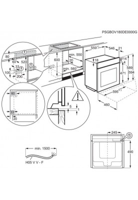 Духовка електрична Electrolux OEE5H71Z