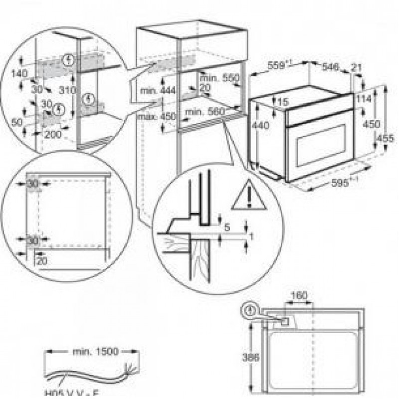 Духовка електрична Electrolux VKL8E08WZ