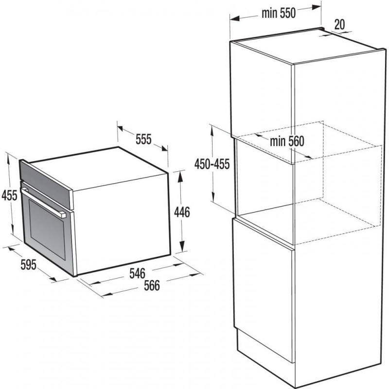 Духовка електрична Gorenje BCM547ORAW