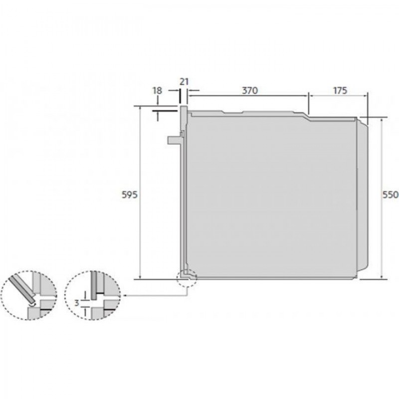 Духовка електрична Samsung NV68R5540CB