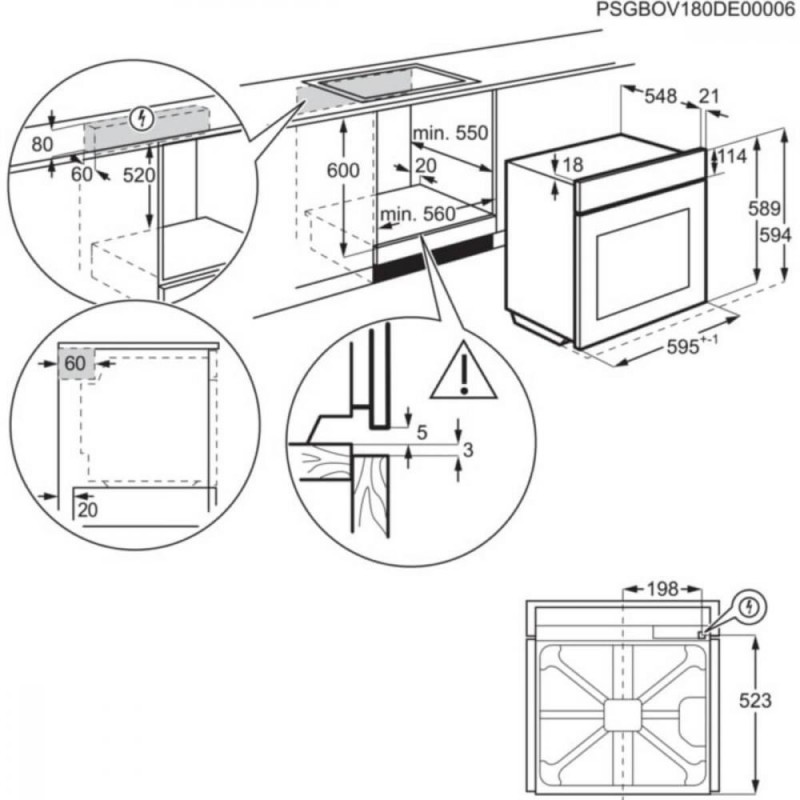 Духовка електрична Zanussi OPZB2300C