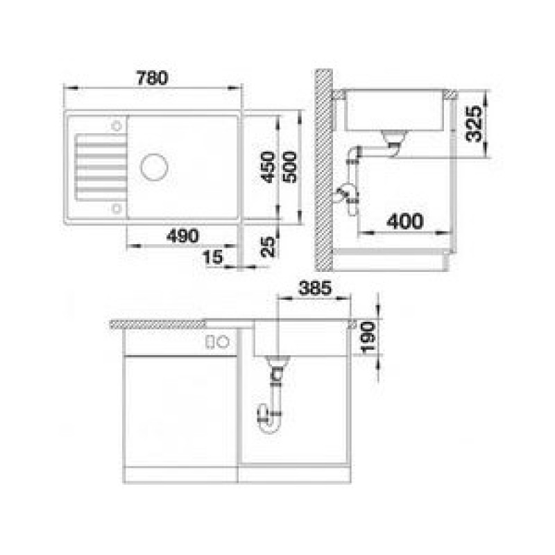 Мийка кухонна Blanco ZIA XL 6 S Compact 523278