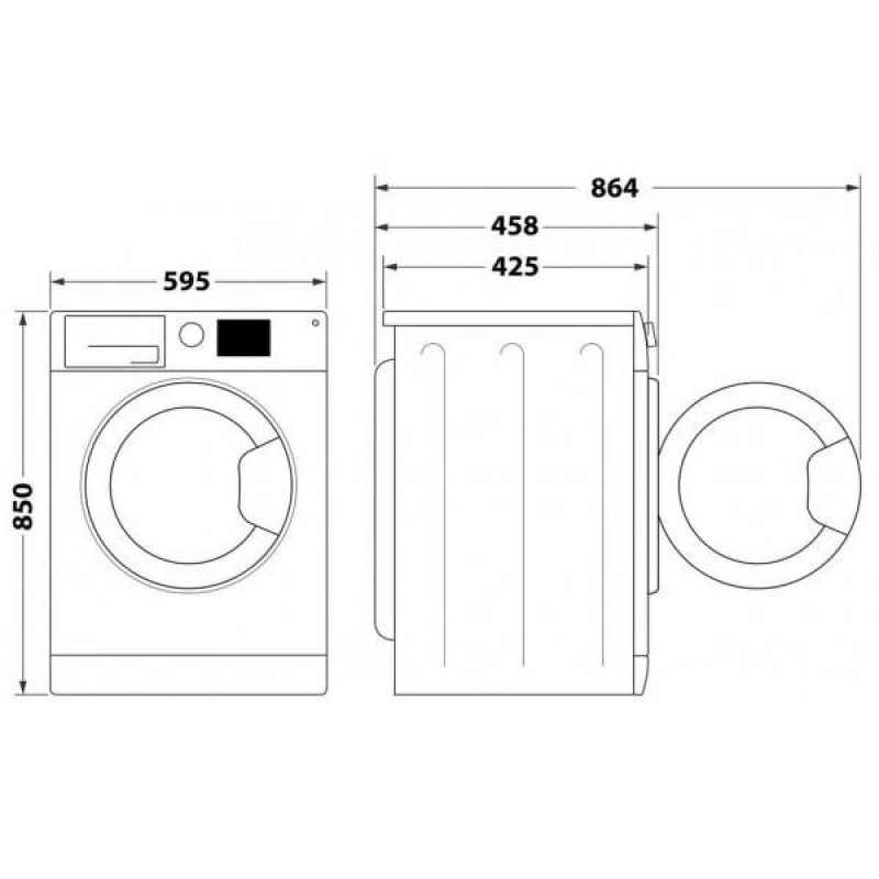 Пральна машина автоматична Whirlpool WRBSB 6228 B