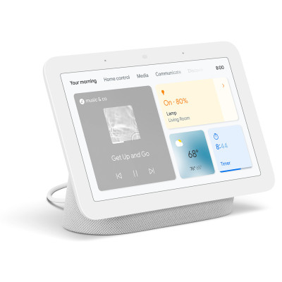 Центральний контролер для розумного будинку Google Nest Hub 2nd Generation Chalk (GA01331-EU)