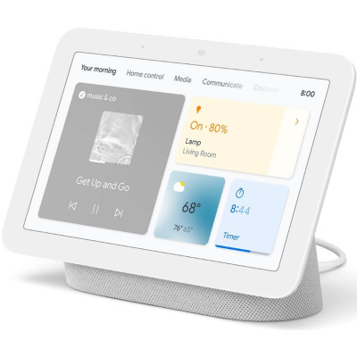 Центральний контролер для розумного будинку Google Nest Hub 2nd Generation Chalk (GA01331-EU)