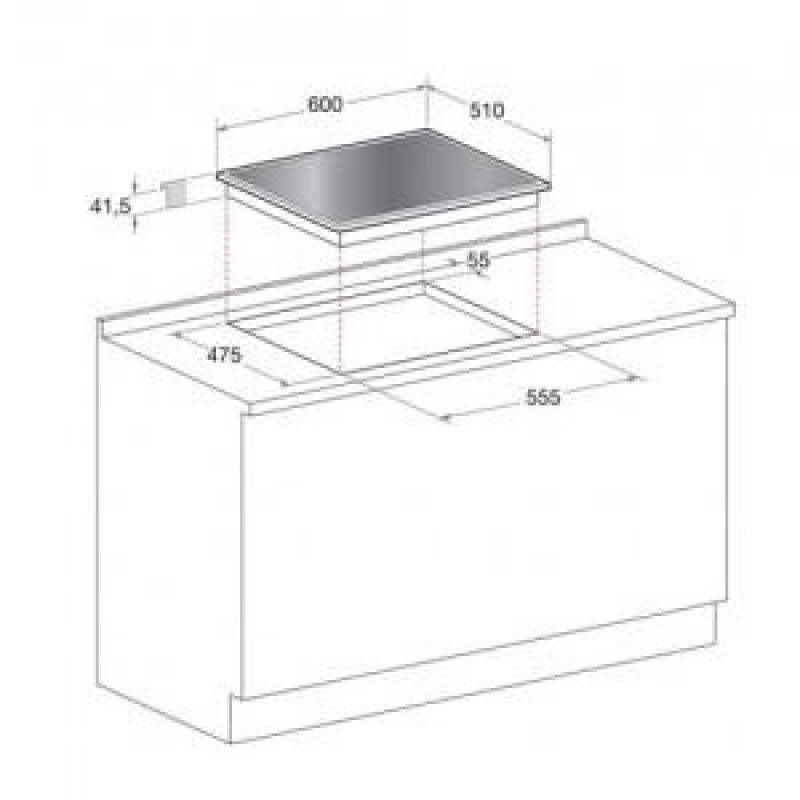 Варильна поверхня газова Whirlpool POW 64D2/NB