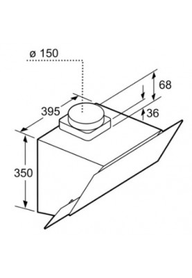 Похила витяжка Bosch DWK065G20R