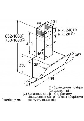 Похила витяжка Bosch DWK065G60R