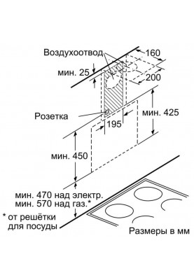 Похила витяжка Bosch DWK65AD30R