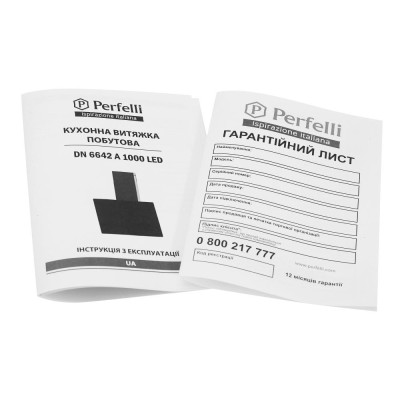 Похила витяжка Perfelli DN 6642 A 1000 BL LED