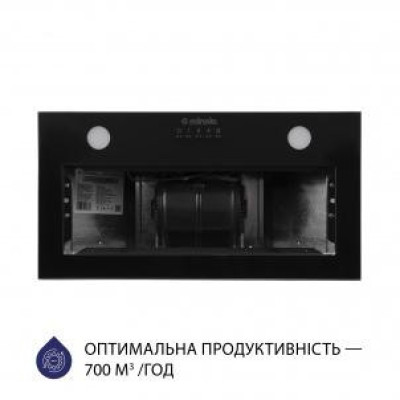 Вбудована витяжка Minola HBI 52621 BL GLASS 700 LED