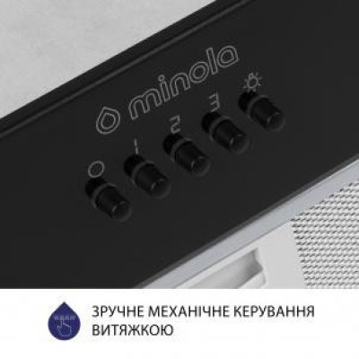 Вбудована витяжка Minola HBI 52621 BL GLASS 700 LED