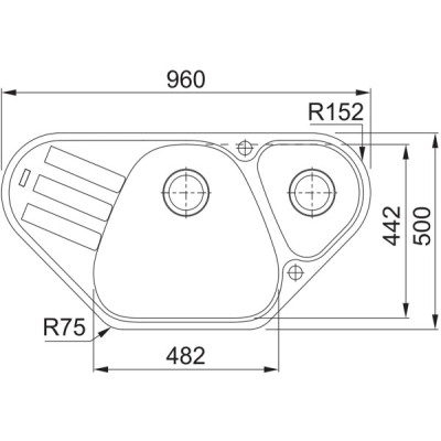 Кухонна мийка Franke AZG 661-E 114.0499.223