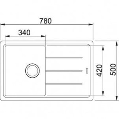 Кухонна мийка Franke Basis BFG 611-78 114.0565.087 Кухонна мийка Franke Basis BFG 611-78 114.0565.087