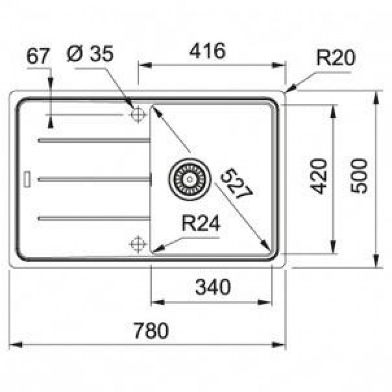 Кухонна мийка Franke Basis BFG 611-78 114.0667.446