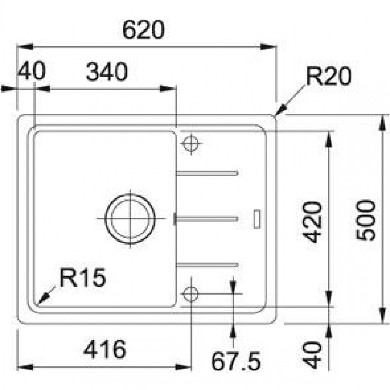 Кухонна мийка Franke BFG 611-62 114.0272.595