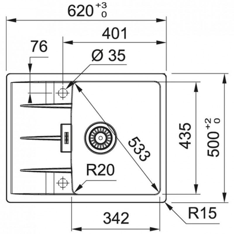 Кухонна мийка Franke Centro CNG 611-62 114.0630.420