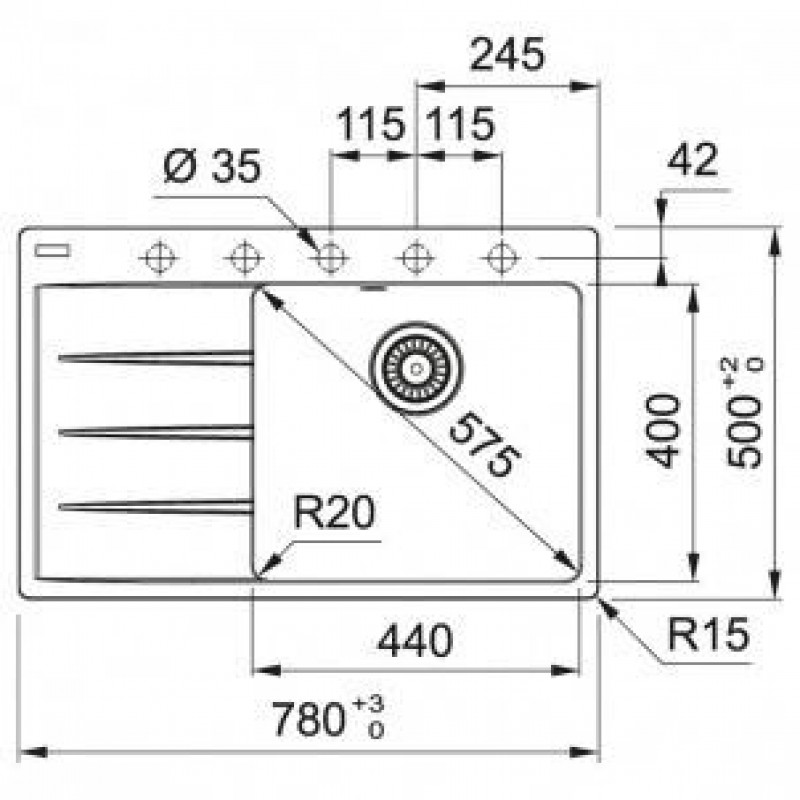 Кухонна мийка Franke Centro CNG 611-78 TL 114.0630.465